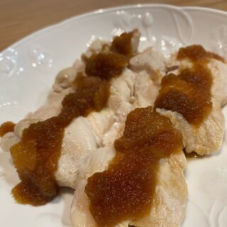 玉ねぎソースで美味しい♪ 鶏むね肉のサラダチキン